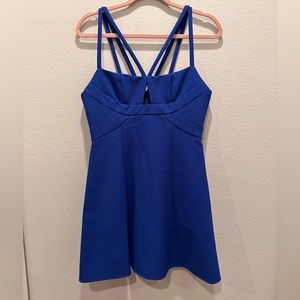 Cobalt blue BCBG MaxAzria can cocktail dress.